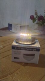 6 LED Solar Powered Wall Mount Fence Light with Honeycomb Shade Design (2 Pc Set) - Full Detail by Nari Haat, Indian ...