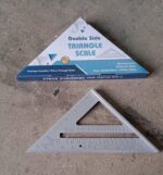 Double-Sided 45° Triangle Ruler – 7-Inch Aluminum Alloy Rafter Square for Home Use - Fabric Detail by Nari Haat, I...