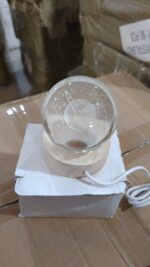 Astronaut Ball Night Light with Resin Base Decorative for Living Room Decor (1 Pc) - Fabric Detail by Nari Haat, Indi...