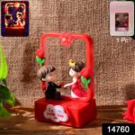 Romantic Couple Figurine with LED Light Showpiece (1 Pc) - With Dupatta by Nari Haat, Indian ethnic wear, women cloth...