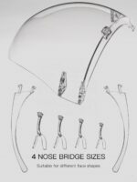 Multipurpose Clear Face Shield Anti-fog Anti-Scratch Protective Fashion Wear for Men - Fabric Detail by Nari Haat, In...