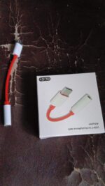 USB Type C to Headphone Jack Audio Connector (1 Pc) - Fabric Detail by Nari Haat, Indian ethnic wear, women clothing,...