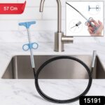 Flexible Spring Drain Cleaning Tool with Hand Grip (1 Pc / 57 Cm) - With Dupatta by Nari Haat, Indian ethnic wear, wo...