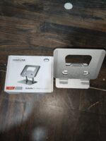 Tablet Stand Metal Alloy Adjustable Bracket, Ergonomic Foldable Metal Tablet Holder - Full Detail by Nari Haat, India...