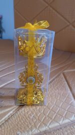 Flower Diwali Candle Holder with Plastic Stand , Diwali(1 Set) - Fabric Detail by Nari Haat, Indian ethnic wear, wome...