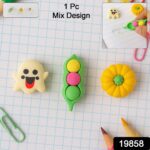 Cute Cartoon Eraser - (1 Pc / Mix Design) - With Dupatta by Nari Haat, Indian ethnic wear, women clothing, designer suit
