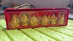 Golden Laughing Buddha Set of Six Pieces Statue for HappinessGood Luck Home Decor - Full Detail by Nari Haat, Indian ...