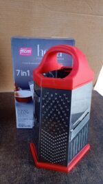 Supermom 7-in-1 Heavy Duty Stainless Steel Box Grater with Ergonomic Handle (1 Pc) - Fabric Detail by Nari Haat, Indi...