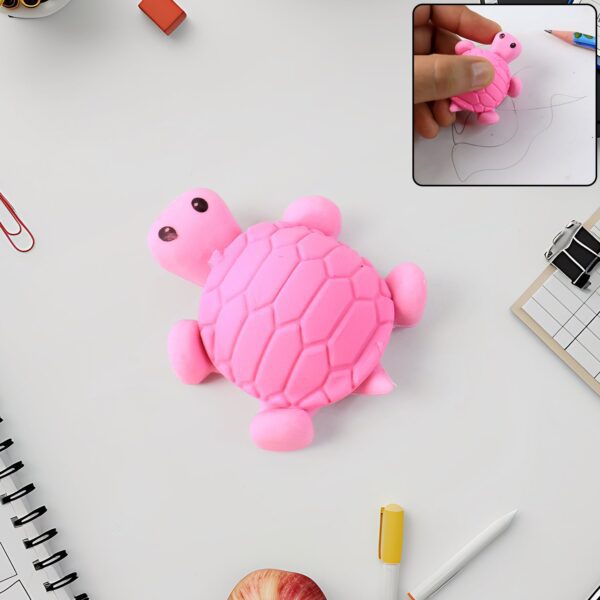 Cute Turtle Shaped Eraser for Kids (1 Pc) - Front View by Nari Haat, Indian ethnic wear, women clothing, designer suit