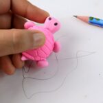 Cute Turtle Shaped Eraser for Kids (1 Pc) - Back View by Nari Haat, Indian ethnic wear, women clothing, designer suit