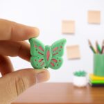 Butterfly Shape Eraser Rubber (25 Pc / Mix Colour & Design) - Back View by Nari Haat, Indian ethnic wear, women cloth...