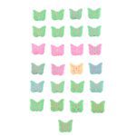 Butterfly Shape Eraser Rubber (25 Pc / Mix Colour & Design) - Sleeve Design by Nari Haat, Indian ethnic wear, women c...