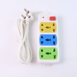 Compact 3-Socket Universal Extension Board (1 Pc) - Sleeve Design by Nari Haat, Indian ethnic wear, women clothing, d...