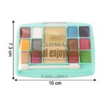 Multi-Color Eyeshadow & Compact Makeup Kit (15 GM / 1 Pc) - Neckline Detail by Nari Haat, Indian ethnic wear, women c...