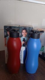 Stainless Steel Water Bottle (1000ML / Mix Colour / 1 Pc / Matte) - Fabric Detail by Nari Haat, Indian ethnic wear, w...