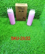 Plastic Bottles with 3 Nozzel for Sauce, Mayonnaise, Chocolate Syrup (Pack of 2Pc) - Fabric Detail by Nari Haat, Indi...