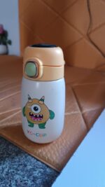 Stainless Steel Single Wall Insulated Flip Lid Kids Water Bottle (300 ML Approx) - Fabric Detail by Nari Haat, Indian...