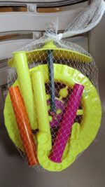 Plastic Single Wheel Push Run toy handle and two lights on wheel. push toy for Kids - Full Detail by Nari Haat, India...