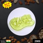 Apple Shape 2Pc Serving Set of Bowl with Spoon & Tray Dinnerware Serving Snacks & Pickle - Image 2