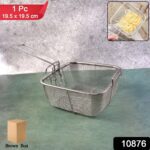 Stainless Steel Deep Fryer Basket with Long Handle (1 Pc) - With Dupatta by Nari Haat, Indian ethnic wear, women clot...
