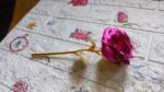 Gold Rose Artificial Rose Flower With Gift Box, Plastic Flowers Best Gifts for Friend Girl Wife Women, Golden Rose Gi...