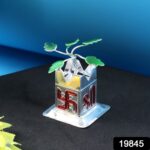 Tulsi Plant Miniature Idol with Mandir Kalash Base - (1 Pc) - With Dupatta by Nari Haat, Indian ethnic wear, women cl...