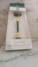 Dual-Headed Jade Facial Massage Roller (1 Pc) - Fabric Detail by Nari Haat, Indian ethnic wear, women clothing, desig...