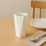 Hexagon Shape Plastic Drinking Glass Set (6 Pc) - Fabric Detail by Nari Haat, Indian ethnic wear, women clothing, des...