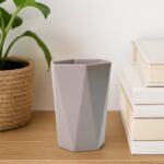 Hexagon Shape Small Plastic Drinking Glass (1 Pc) - Back View by Nari Haat, Indian ethnic wear, women clothing, desig...