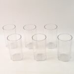 Apex Merino N’ Glass Unbreakable Plastic Drinking Glass Set (6Pc/300ml) Approx - Sleeve Design by Nari Haat, Indian...