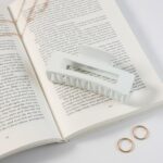 Large Stylish Plastic Hair Clip (1 Pc) - Neckline Detail by Nari Haat, Indian ethnic wear, women clothing, designer suit