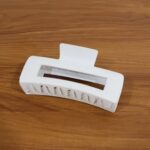 Large Stylish Plastic Hair Clip (1 Pc) - Closeup Embroidery by Nari Haat, Indian ethnic wear, women clothing, designe...