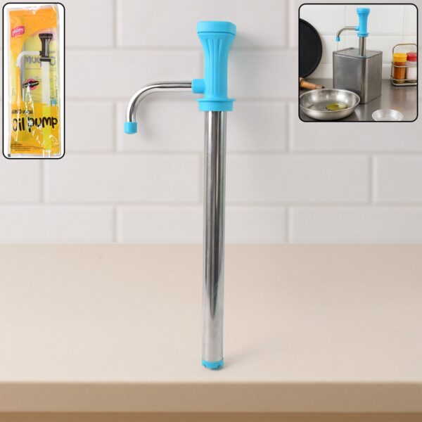 Supermom Manual Stainless Steel Oil Pump Dispenser (1 Pc) - Front View by Nari Haat, Indian ethnic wear, women clothi...