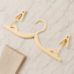 Multipurpose Foldable Cloth Hanger with Dual Clips (1 Pc) - Neckline Detail by Nari Haat, Indian ethnic wear, women c...