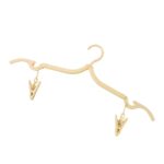 Multipurpose Foldable Cloth Hanger with Dual Clips (1 Pc) - Sleeve Design by Nari Haat, Indian ethnic wear, women clo...