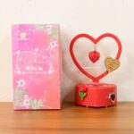 This Romantic Heart-Shaped LED Light Showpiece (1 Pc) - Fabric Detail by Nari Haat, Indian ethnic wear, women clothin...