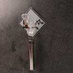 Cute Cartoon Print Transparent Wall Hook with Self-Adhesive Back (1 Pc) - Closeup Embroidery by Nari Haat, Indian eth...