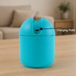 Blue USB Mini Air Humidifier for Home & Office (1 Pc) - Neckline Detail by Nari Haat, Indian ethnic wear, women cloth...