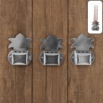 Wall-Mount Metal Incense Stick Holders (3 Pc) - Front View by Nari Haat, Indian ethnic wear, women clothing, designer...