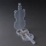 Violin Shape Plastic Storage Box (1 Pc) - Back View by Nari Haat, Indian ethnic wear, women clothing, designer suit