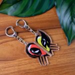 2-in-1 Best Friends Matching Acrylic Breakable Keychain - Front View by Nari Haat, Indian ethnic wear, women clothing...