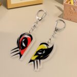 2-in-1 Best Friends Matching Acrylic Breakable Keychain - Back View by Nari Haat, Indian ethnic wear, women clothing,...