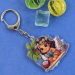 Trendy Designer Assorted Keychains (Mix Design / 1 Pc) - Neckline Detail by Nari Haat, Indian ethnic wear, women clot...