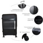 Mix Color Hard-Shell Luggage Trolley 4-Pc (set) - Full Detail by Nari Haat, Indian ethnic wear, women clothing, desig...