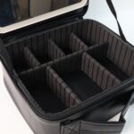 Black Premium LED Light Makeup Organizer Box (1 Pc) - Closeup Embroidery by Nari Haat, Indian ethnic wear, women clot...