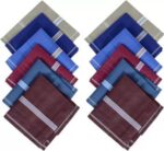 Men's King Size Formal Handkerchiefs for Office Use - Pack of 12 - Sleeve Design by Nari Haat, Indian ethnic wear, wo...