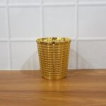 Luxury Golden Decorative Makeup Brush Holder Organizer (1 Pc) - Full Detail by Nari Haat, Indian ethnic wear, women c...