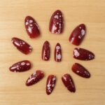 Premium Burgundy Artificial Nai fake nails- (Mix Design / 1 Set) - Back View by Nari Haat, Indian ethnic wear, women ...