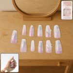 Artificial False Nail Set with Mix Design fake nails - (1 Set) - Front View by Nari Haat, Indian ethnic wear, women c...