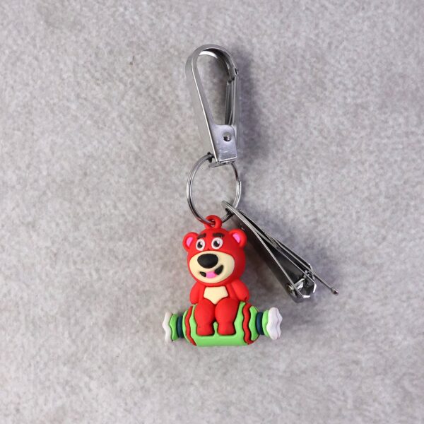 Mix Design Cartoon Nail Cutter Keychain with Mini Nail Clipper (1 Pc) - Front View by Nari Haat, Indian ethnic wear, ...